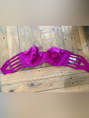 Strappy Hot Pink Balconette Bra